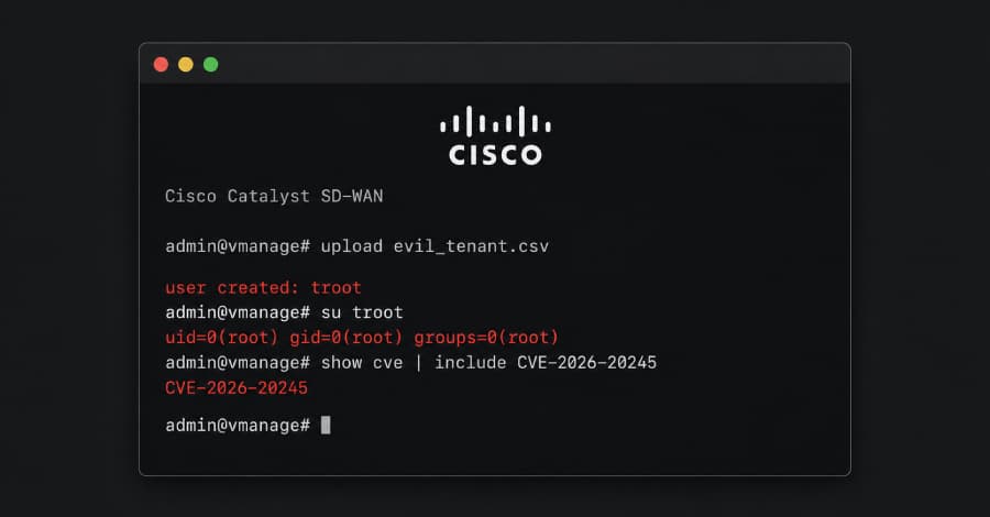 Cisco Catalyst SD-WAN Zero-Day CVE-2026-20245 Exploited to Gain Root Access