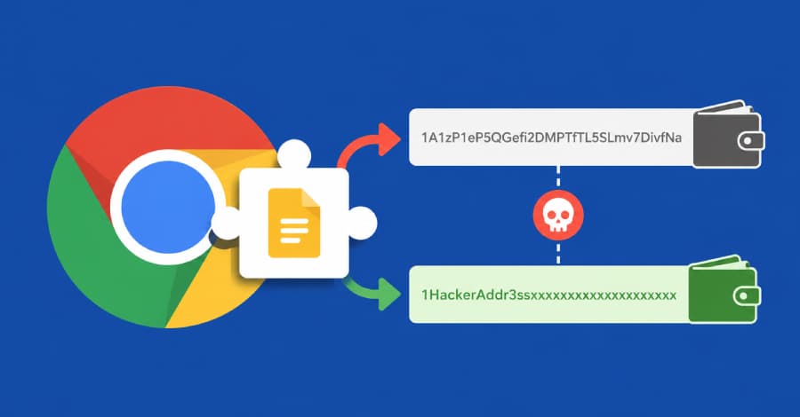 Silent Swap Crypto Clipper Uses Fake Google Notes Extension to Replace Wallet Addresses
