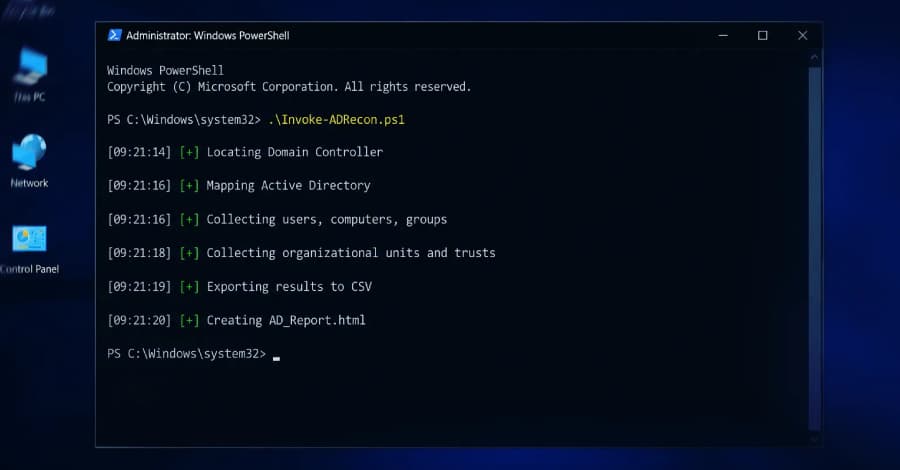 Attacker Uses Suspected AI-Generated PowerShell Script to Map Active Directory