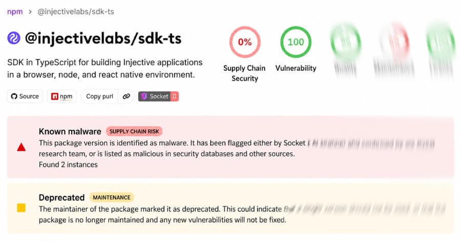 Injective Labs GitHub Compromise Pushes Wallet-Key-Stealing npm Packages