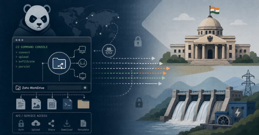 Mustang Panda Uses Zoho WorkDrive as Command Channel in Indian Government Attacks