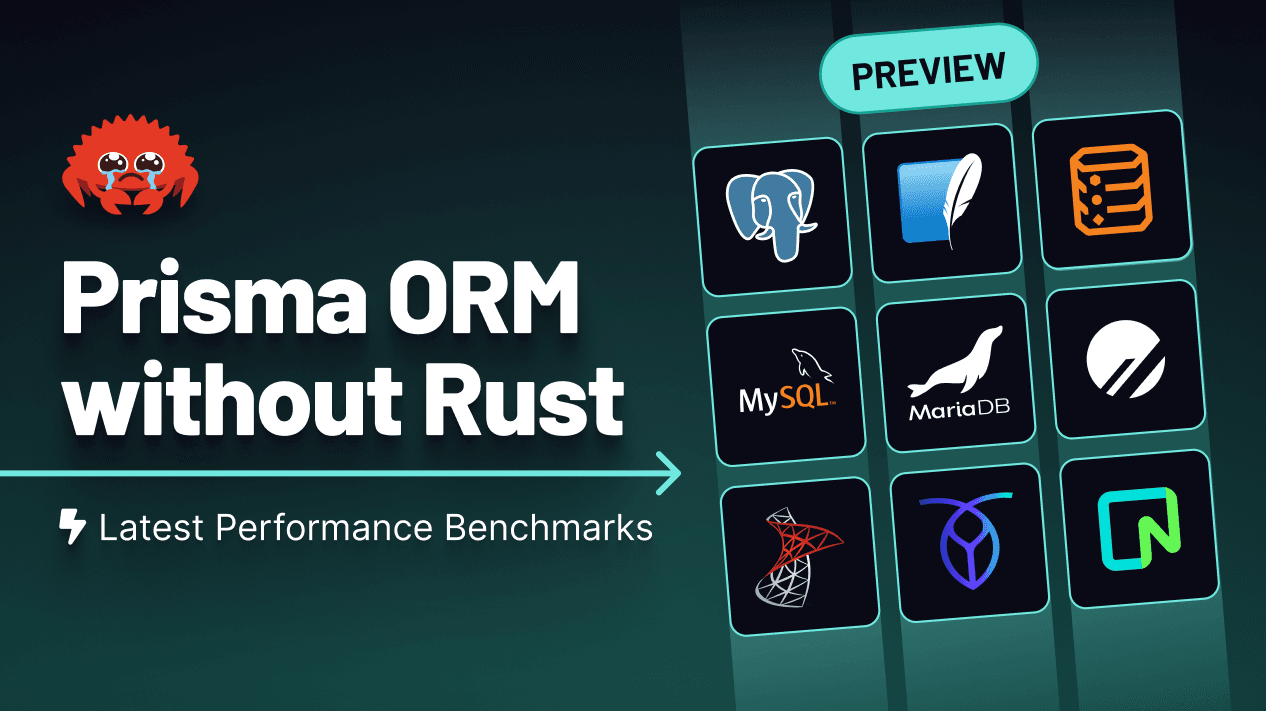 Prisma ORM without Rust: Latest Performance Benchmarks